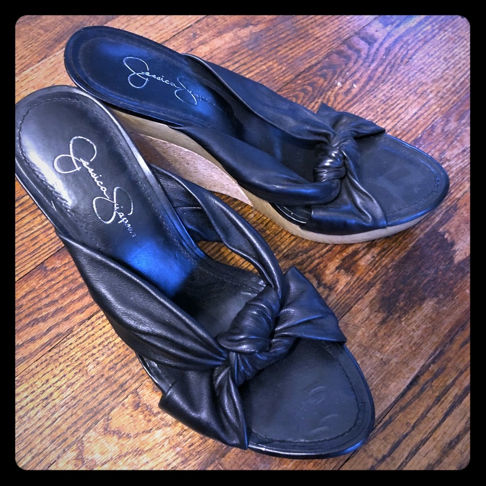 Jessica Simpson slide on wedges size 9.5